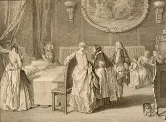 Segnung des Ehebett, Illustration aus 