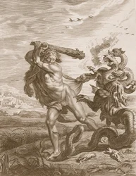 Herkules kämpft gegen die Lernäische Hydra, 1731