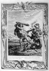 Herkules kämpft gegen die Lernische Hydra, 1733