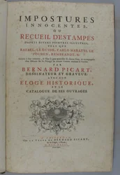 Unschuldige Täuschungen oder Sammlung von Stichen nach verschiedenen berühmten Malern wie Raffael, Guido Reni, Carlo Maratti, Nicolas Poussin, Rembrandt usw. In Nachahmung ihrer Werke gestochen ... von Bernard Picart, Zeichner und Kupferstecher: mit
