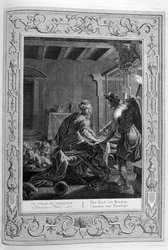 Penelope an ihrem Webstuhl, 1733