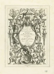 Titelblatt für die Tafelserie über die Staatskutsche des Herzogs von Ossuna, 1713