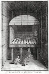 Gräber der virginischen Könige, um 1734