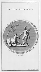 Merkur und der Ochse, 1757