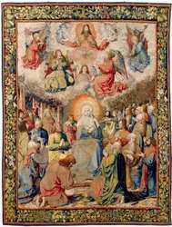 Flämischer Wandteppich. Passion Jesu (Passion Christi oder Passion des Herrn, Pfingsten). Nationalerbe, Inventarnummer 10005817.