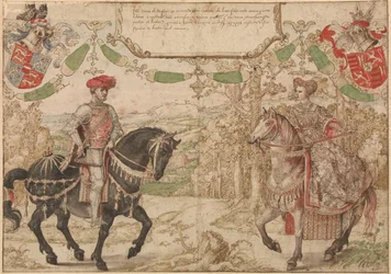 Graf Jan Johann IV. von Nassau und seine Frau Maria, Gräfin von Loon und Heinsberg, um 1530