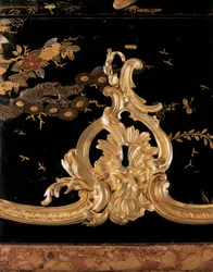 Kommode, ca. 1745 (mit Ormolu montierter japanischer Lack & ebonisiertes Holz)