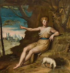 Kapelle Unserer Lieben Frau des Volkes, zweites südliches Joch, Bernardino Campi, San Giovanni nel Desert 1569