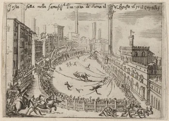 Die Piazza, Siena