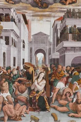 Detail des Martyriums der heiligen Katharina (Fresko)
