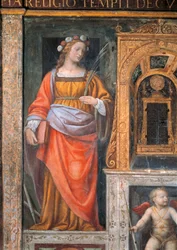 Italien, Mailand, Kirche San Maurizio al Monastero Maggiore, Heilige Cäcilia