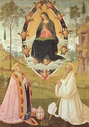 Jungfrau in Herrlichkeit mit St. Gregor und St. Benedikt