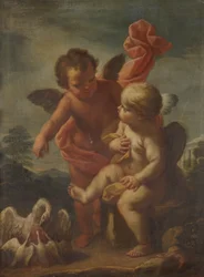 Amor mit Gänsen