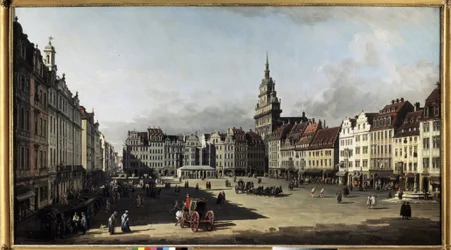 Der alte Marktplatz in Dresden