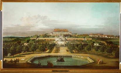 Schloss Schlosshof vom Garten aus gesehen
