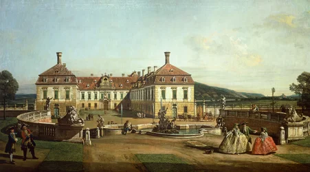Das kaiserliche Schloss von Schlosshof von der Gartenseite