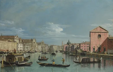 Venedig: Der Canal Grande mit Blick auf Santa Croce