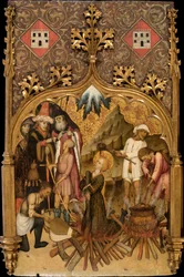 Das Martyrium der heiligen Lucia, um 1440