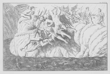 Dantes Göttliche Komödie, Inferno (Hölle), Platte XXXIII (Lithografie)