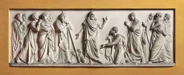 Christus überträgt dem heiligen Petrus die Führung der Kirche