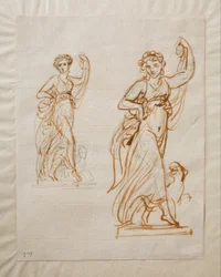 Tanzendes Mädchen (Ariadne?) mit einem Panther
