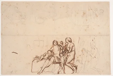 Verschiedene Entwürfe vergl. Relief "Adam und Eva" 1838 und "Atalante" Relief: Villa Torlonia 1837.