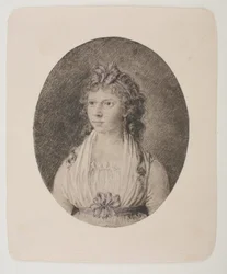 Porträt von Maren Schou West, geborene Grønlund