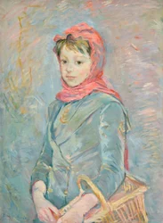 Mädchen mit einem Korb