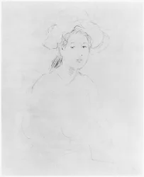 Kopf einer Frau (Verso) 1893