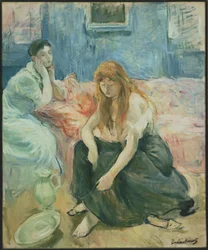 Junge Frauen bei ihrer Toilette (vom Künstler vergebener Titel)