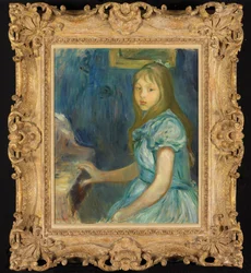 Lucie Léon am Klavier