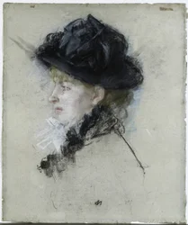 Mademoiselle Louise Riesener mit Hut