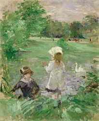 Am Seeufer Au bord du lac, 1883
