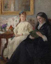Die Mutter und die Schwester der Künstlerin