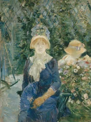 Frau im Garten