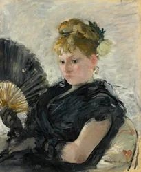 Frau mit einem Fächer, 1876
