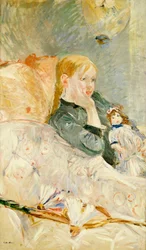 Junges Mädchen mit einer Puppe