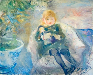 Junges Mädchen mit Puppe
