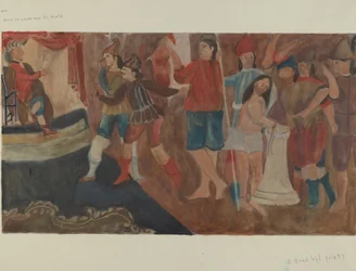 Station des Kreuzwegs Nr. 1: Jesus wird zum Tode verurteilt, ca. 1936