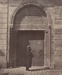 Das Portal von Saint Ursinus in Bourges, rue du Vieux Poirier