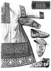 Königliche Gewänder von Karl dem Großen 742-814, 15. Jahrhundert 1849