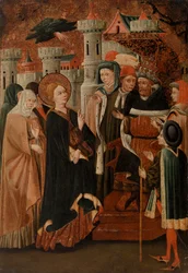 Die heilige Katharina von Siena vor Papst Gregor XI.