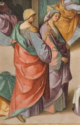 Zentrales Schiff, Zweites nördliches Joch, Geburt der Jungfrau, Detail