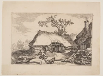 Tafel 6, aus Landschaften mit Bauernhäusern