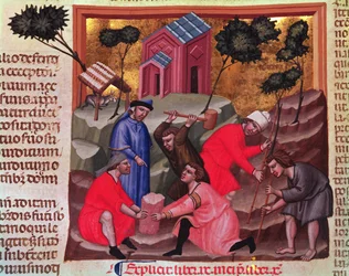 Marmorschneider und Steinbrecher, aus dem Manuskript 