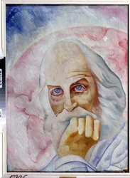 Porträt des amerikanischen Schriftstellers Walt Whitman