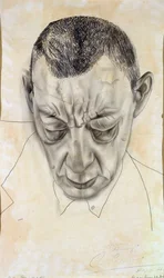 Porträt des Komponisten Sergei Rachmaninow 1873-1943, 1930