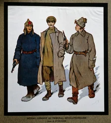 Russland nach der Revolution von 1917: „Ein Häftling wird vor das Revolutionstribunal gebracht“