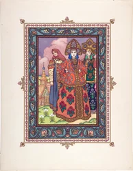 Vassilissa die Schöne - Illustration für das Märchen Vasilisa die Schöne