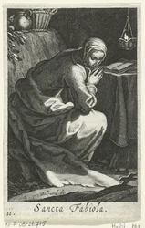 Heilige Fabiola von Rom als Einsiedlerin